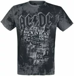"Back In Black" T-shirt Grijs-zwart Van AC/DC