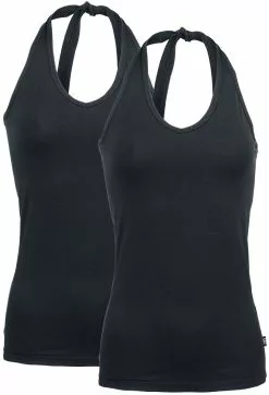 "Double-Pack Halterneck Tops" Halternecks Zwart Van RED By EMP