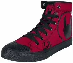 EMP Basic Collection "Red Sneakers With Rockhand Print" Sneakers High Rood Van Large