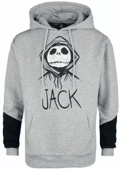 "Jack" Trui Met Capuchon Grijs Gemêleerd Van The Nightmare Before Christmas