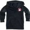 EMP Basic Collection "Kids Sweatvest Met Rock Hand Logo" Jas Met Capuchon Zwart Van Large