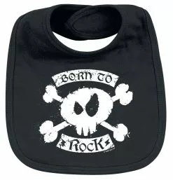 Brandfun Slogans "Metal Kids - Born To Rock" Slabbetje Zwart Van Slogans