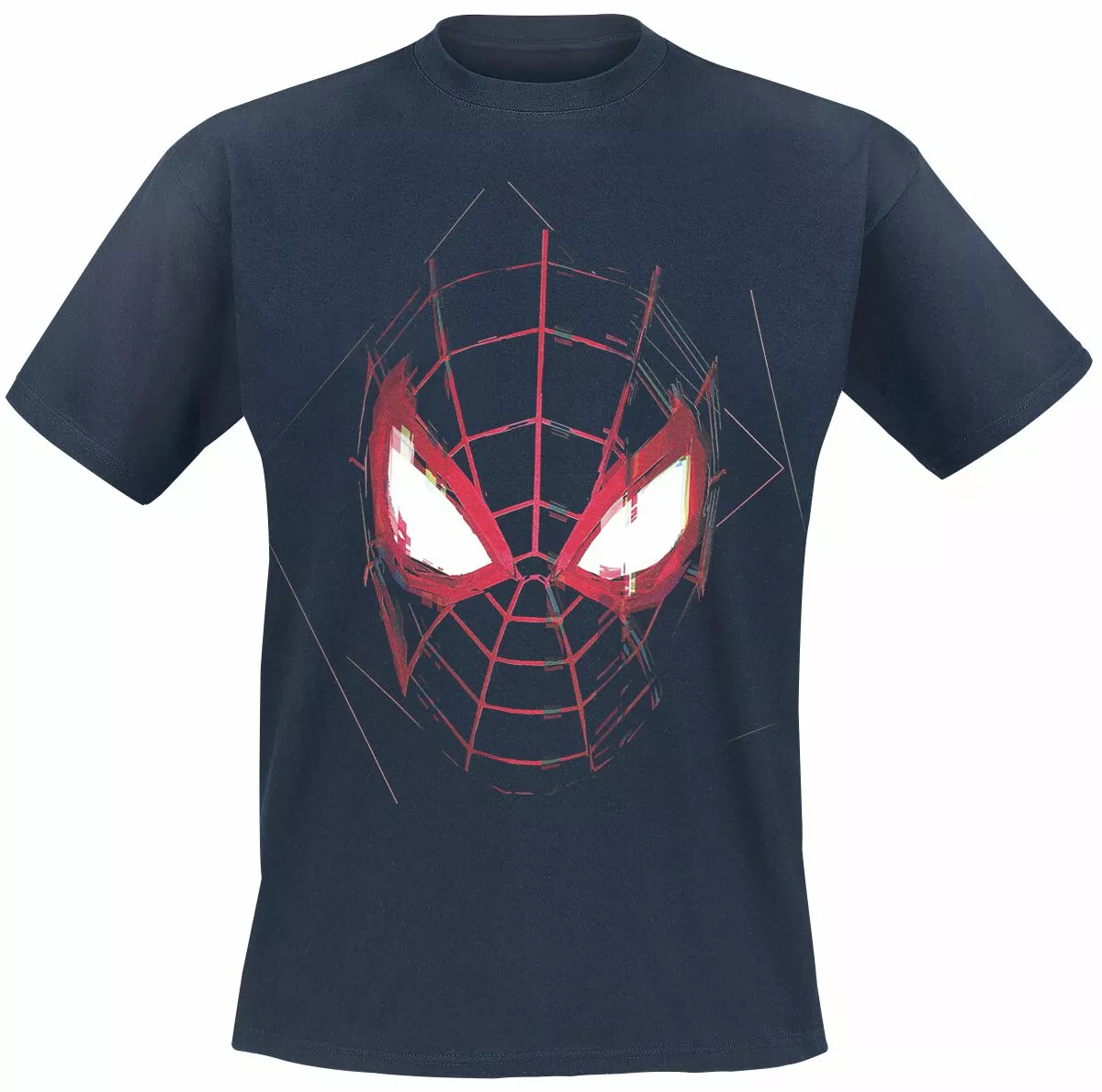 "Miles Morales - Mask" T-shirt Donkerblauw Van Spider-Man