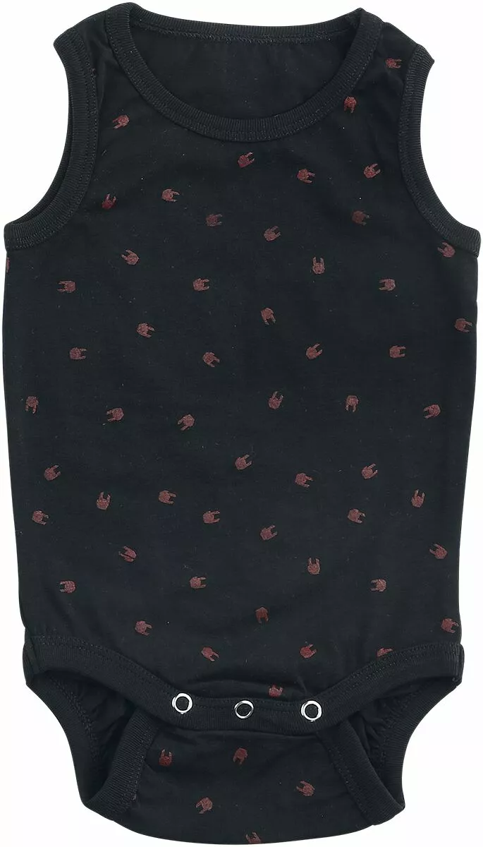 EMP Basic Collection "Baby Set Van Drie Grijze/zwarte Rompertjes" Body Grijs-zwart Van Large - Afbeelding 4