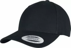 "YP Classics 5-Panel Premium Curved Visor Snapback Cap" Cap Zwart Van Flexfit