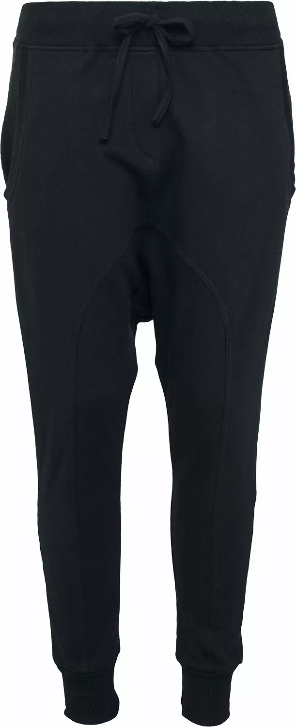 "Ladies Light Fleece Sarouel Trousers" Cargobroeken Zwart Van Urban Classics