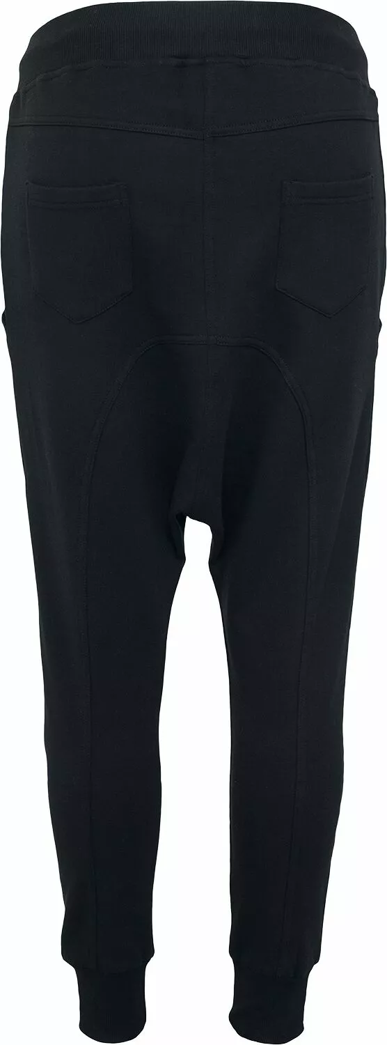 "Ladies Light Fleece Sarouel Trousers" Cargobroeken Zwart Van Urban Classics - Afbeelding 2