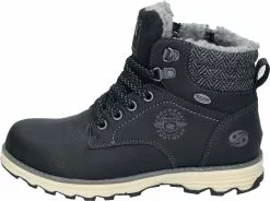 "Lined Ankle Boots" Kinderlaarzen Zwart Van Dockers By Gerli