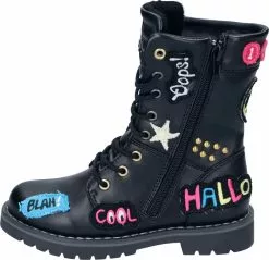 "Patched Boots" Kinderlaarzen Zwart Van Dockers By Gerli