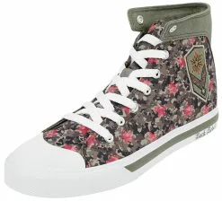 "Sneakers With Camouflage Pattern And Stars" Sneakers High Camouflage Van Rock Rebel By EMP