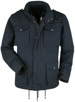 "Army Field Jacket" Tussenseizoensjas Donkerblauw Van Black Premium By EMP