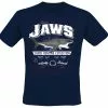 "Shark Hunting" T-shirt Blauw Van Jaws