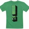 "Kids - Creeper Exclamation" T-shirt Groen Van Minecraft