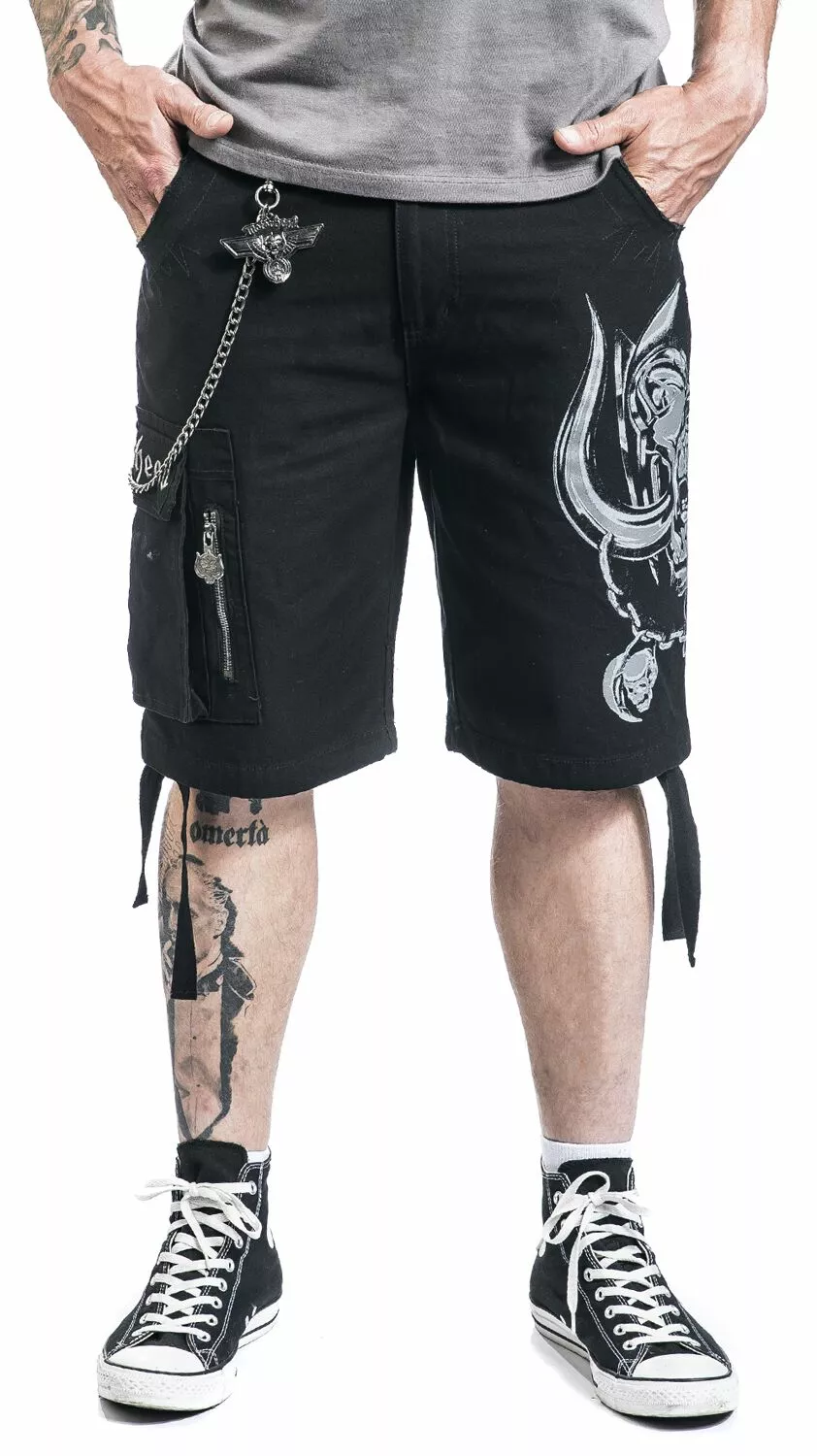 "EMP Signature Collection" Korte Broek Zwart Van Motörhead - Afbeelding 7
