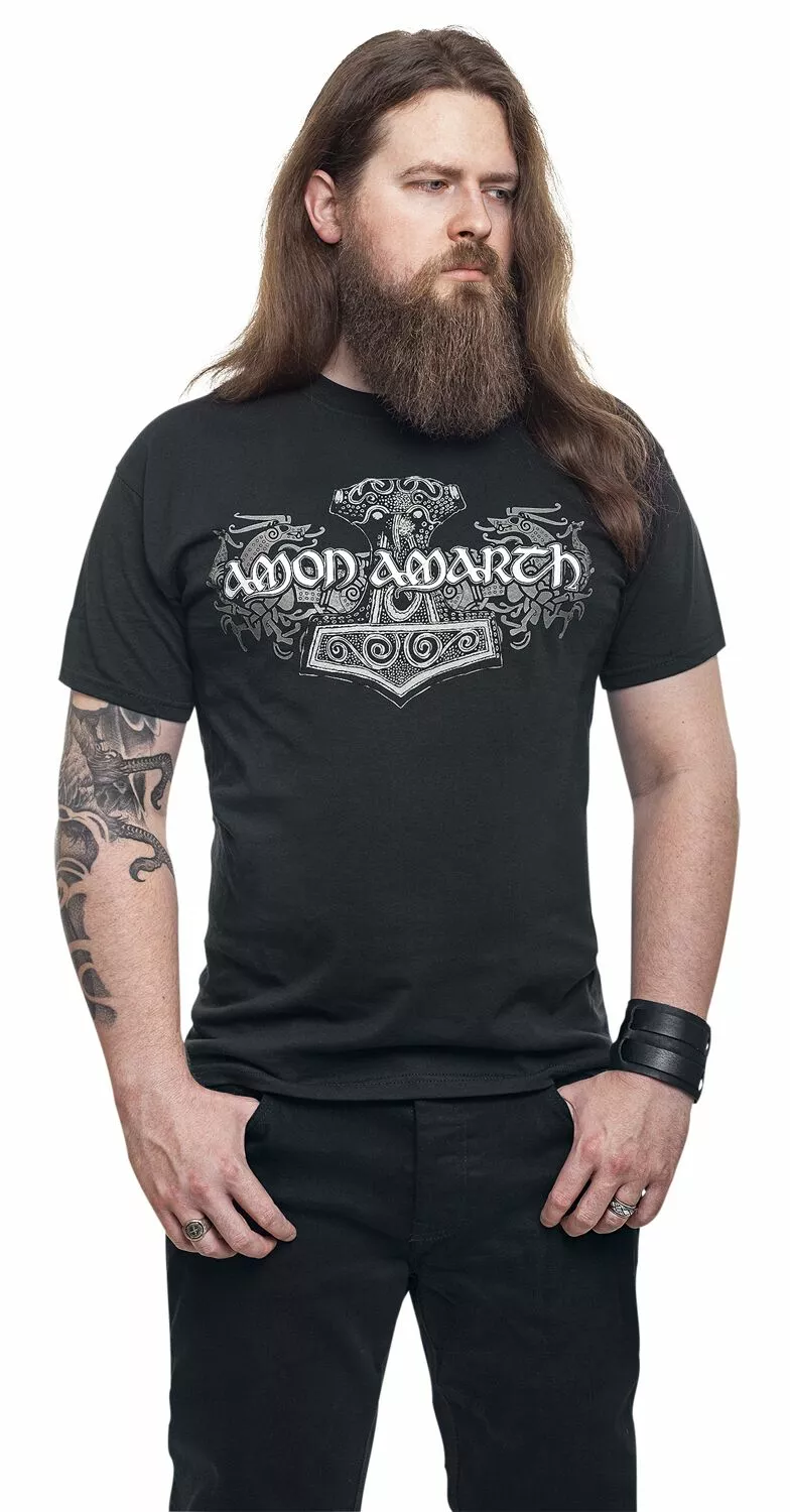 "Viking Horses" T-shirt Zwart Van Amon Amarth - Afbeelding 5