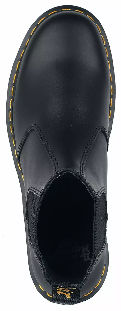 "2976 Black Nappa" Laars Zwart Van Dr. Martens - Afbeelding 4
