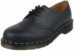 "1461 Black Nappa" Schoenen Met Veters Zwart Van Dr. Martens