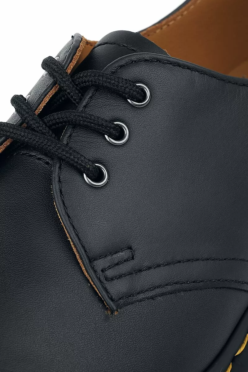 "1461 Black Nappa" Schoenen Met Veters Zwart Van Dr. Martens - Afbeelding 6