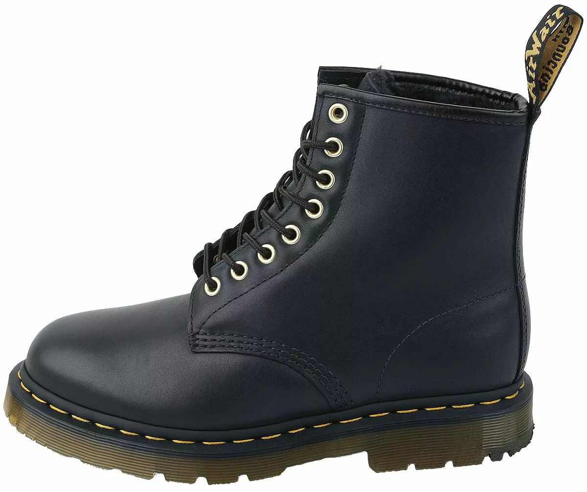 "1460 Black Blizzard" Laars Zwart Van Dr. Martens - Afbeelding 4