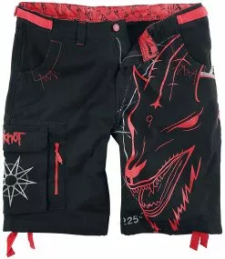 "EMP Signature Collection" Korte Broek Zwart-rood Van Slipknot