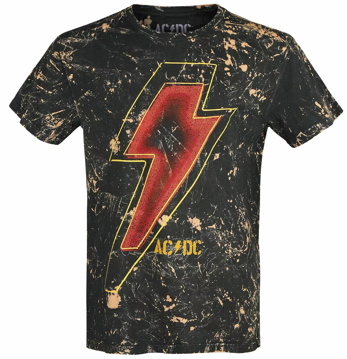 "PWR Flash Logo" T-shirt Zwart-geel Van AC/DC