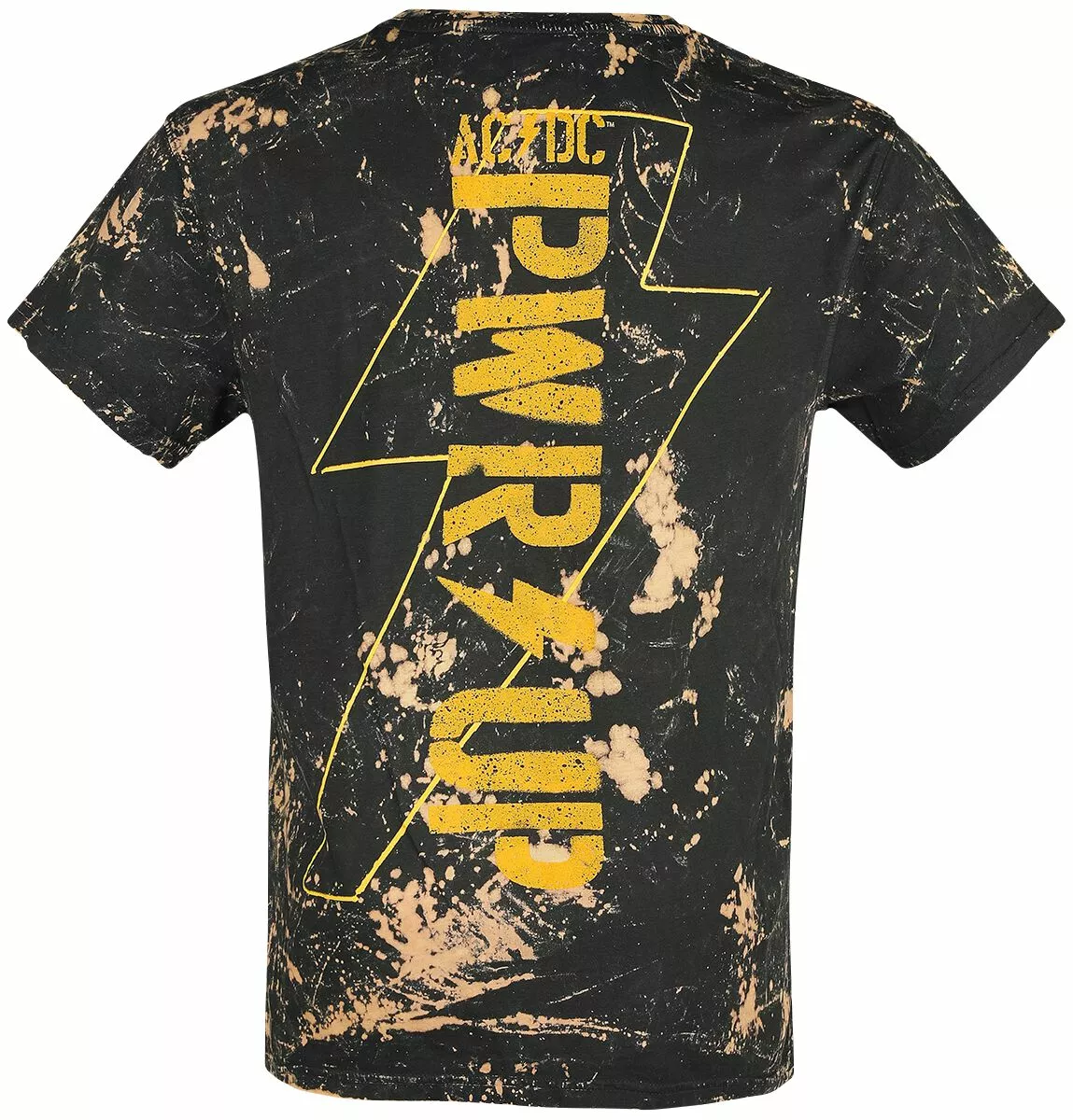 "PWR Flash Logo" T-shirt Zwart-geel Van AC/DC - Afbeelding 2