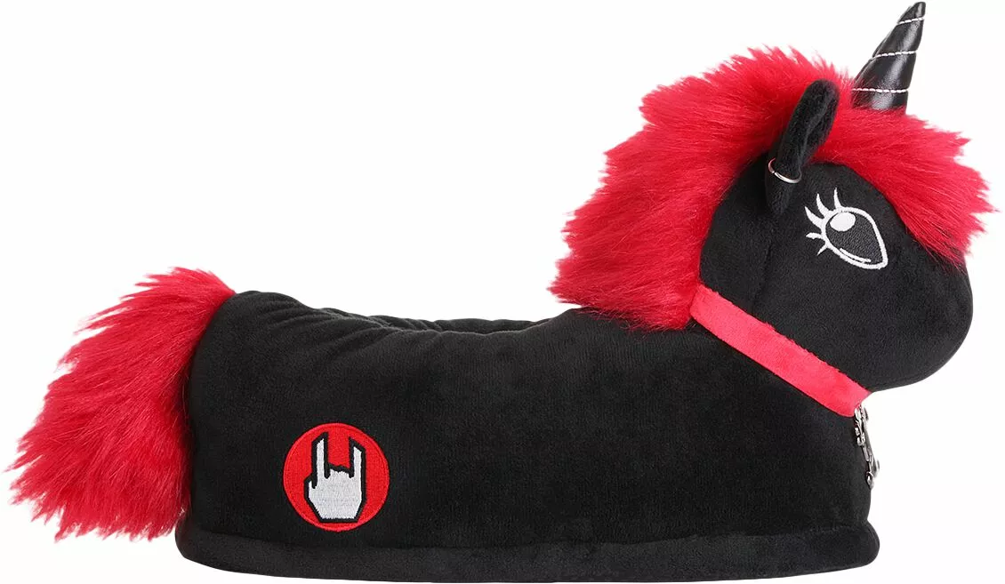 "EMP Unicorn Slippers Adult" Slipper Zwart Van Corimori - Afbeelding 4