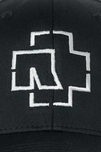 "Logo - Flexfit Cap" Cap Zwart Van Rammstein - Afbeelding 3