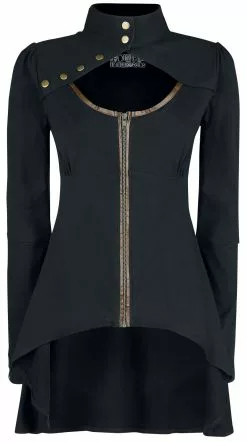 "Legacy Cardigan" Cardigan Zwart-bruin Van Heartless