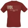 "Distressed Logo" T-shirt Rood Van Volbeat
