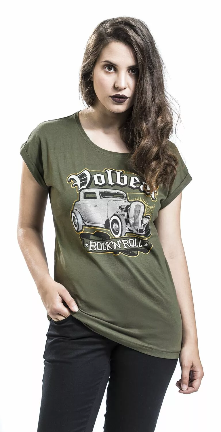 "Rock'N'Roll" T-shirt Olijf Van Volbeat - Afbeelding 3