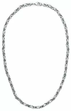 "Byzantine Chain" Halsketting Zilverkleurig Van EtNox Hard And Heavy