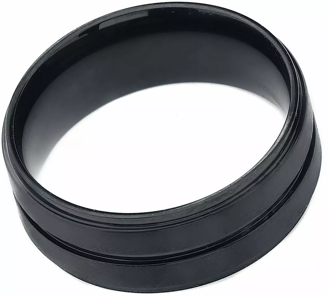 "Basic Double Black" Ring Zwart Van EtNox - Afbeelding 2