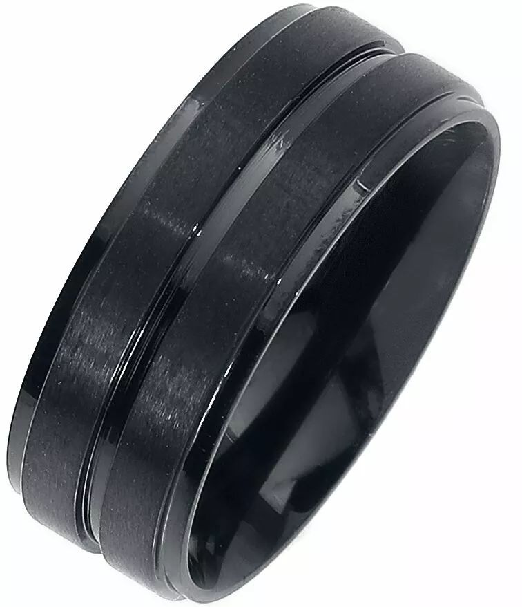 "Basic Double Black" Ring Zwart Van EtNox - Afbeelding 4