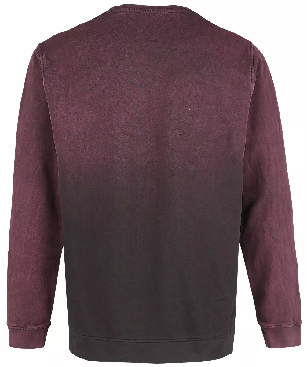 "Man's Sweat Shirt Joe" Sweatshirts Wijnrood Van Outer Vision - Afbeelding 2