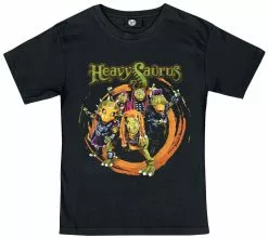 "Metal-Kids - Rock 'n Rarr" T-shirt Zwart Van Heavysaurus