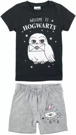 "Kids - Hedwig" Kinder Pyjama's Zwart/grijs Gemêleerd Van Harry Potter