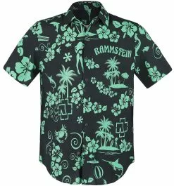 "Mein Land" Shirt Met Korte Mouwen Zwart-groen Van Rammstein