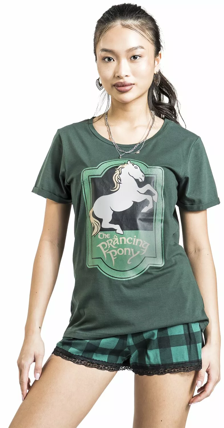 "Prancing Pony" Pyjama Donkergroen Van The Lord Of The Rings - Afbeelding 6