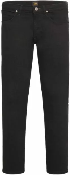 "Brooklyn Classic Straight Fit Clean Black" Jeans Zwart Van Lee Jeans