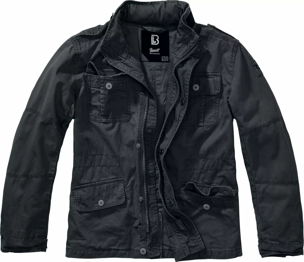 "Kids Britannia Jacket" Jas Zwart Van Brandit