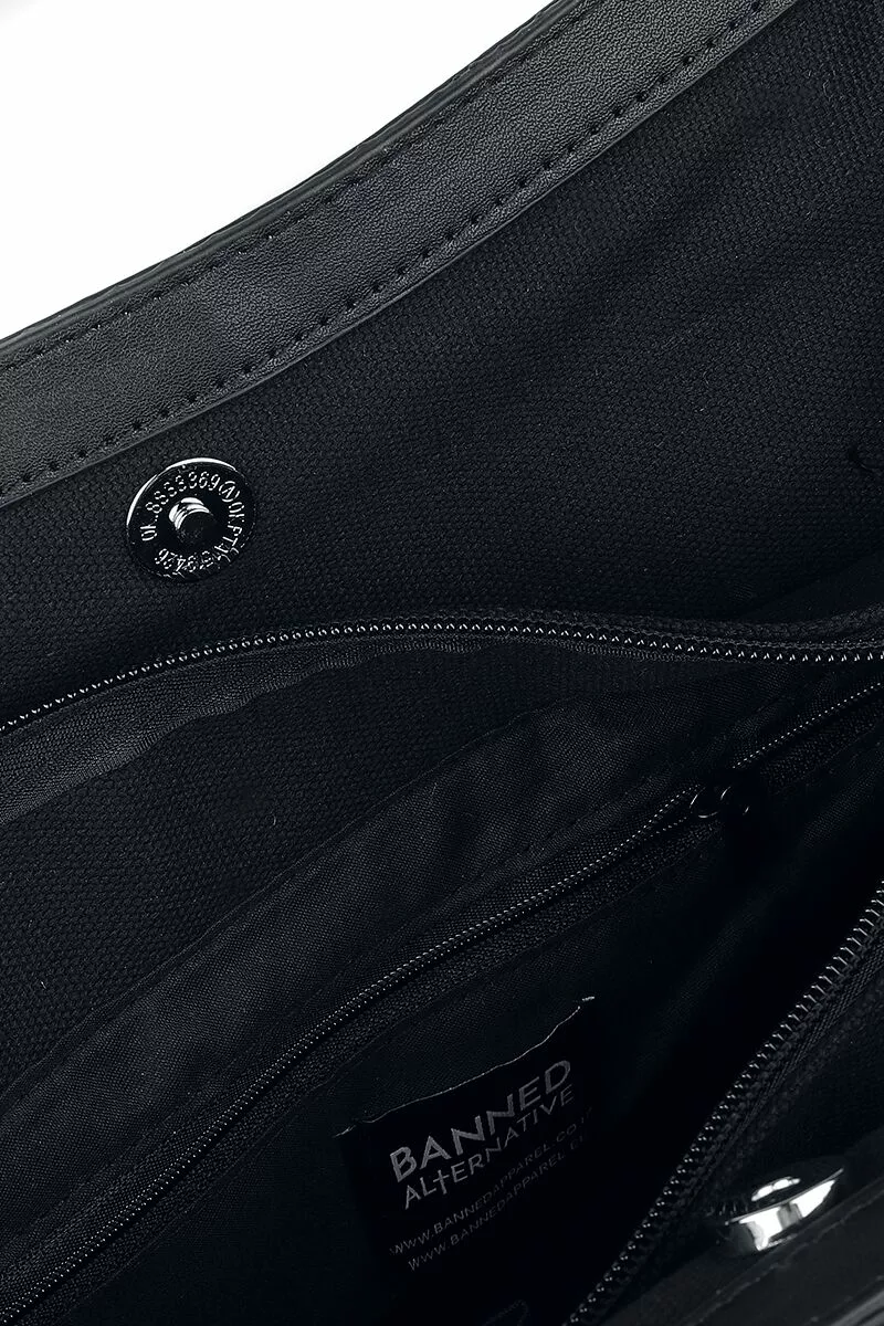 "Obscura" Handtas Zwart Van Banned Alternative - Afbeelding 5