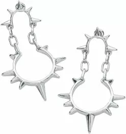 "Big Spike" Oorbel Zilverkleurig Van Rock Rebel By EMP