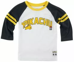 "Kids - Pikachu 025" Longsleeve Zwart-wit Van Pokémon
