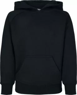 "Boys Blank Hoodie" Trui Met Capuchon Zwart Van Urban Classics