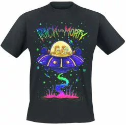 "Space Cruiser" T-shirt Zwart Van Rick And Morty