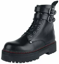 "Zwarte Boots Met Gespen En Naden" Laars Zwart Van Black Premium By EMP