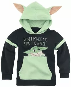 "Don't Make Me Use The Force!" Trui Met Capuchon Zwart-groen Van Star Wars
