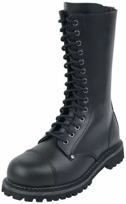 "Zwarte 14-gaats Veter Boots" Laars Zwart Van Black Premium By EMP