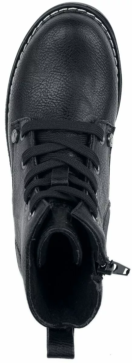 "Black Kids' Boots" Kinderlaarzen Zwart Van Black Premium By EMP - Afbeelding 4